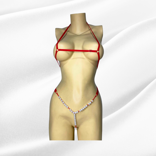 CONJUNTO MICRO HILO CON  PERLAS