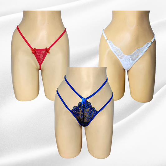 LENCERIA PACK 3 MICRO HILO LULU+HILO FIORELLA+ HILO FABIANNA